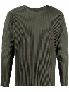 Homme Plissé Issey Miyake плиссированный топ с длинными рукавами