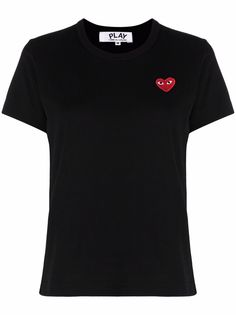 Comme Des Garçons Play футболка с вышивкой