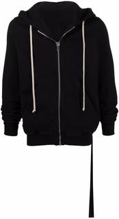 Rick Owens DRKSHDW drawstring zip-up hoodie