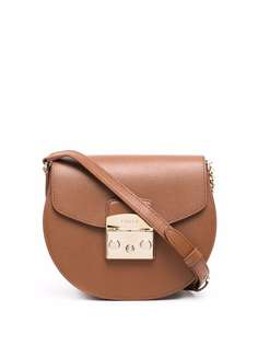 Furla foldover leather shoulder bag