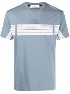 Stone Island футболка с вышитым логотипом