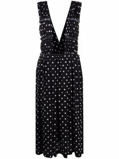 Comme Des Garçons Comme Des Garçons платье миди в горох