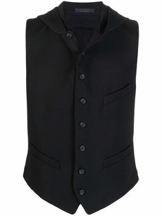 Yohji Yamamoto жилет с капюшоном