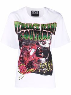 Versace Jeans Couture футболка с графичным принтом