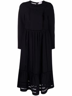 RED Valentino платье миди с вышивкой