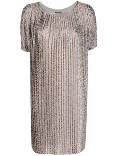 Emporio Armani плиссированное платье-трапеция