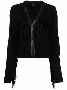 Pinko кардиган с V-образным вырезом и бахромой
