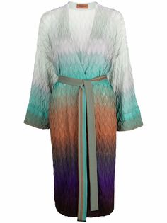 Missoni шерстяной кардиган с узором зигзаг