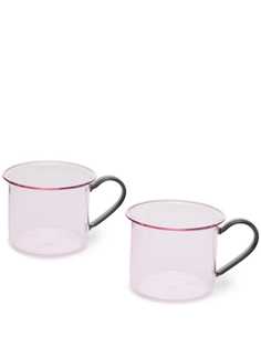 HAY Borosilicate set-of-two glass mugs (200ml)