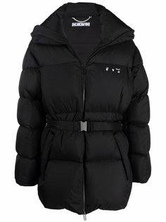 Off-White Hands Off belted puffer down jacket