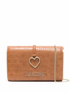 Love Moschino сумка с тиснением под кожу крокодила и логотипом