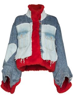 Natasha Zinko faux fur denim jacket