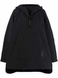 Closed recycled hooded poncho