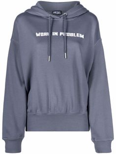 Diesel F-Magdalena-B3 slogan-print hoodie