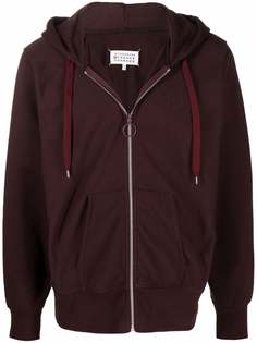 Maison Margiela zip-up cotton hoodie
