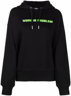 Diesel F-Magdalena-B3 slogan-print hoodie