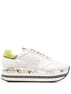 Premiata Beth platform sole leather sneakers