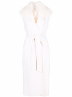 P.A.R.O.S.H. sleeveless belted coat
