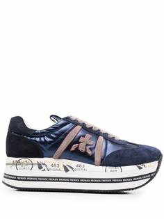 Premiata Beth platform sole leather sneakers