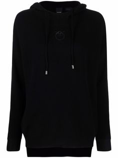 Pinko embroidered-logo pullover hoodie