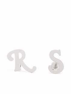 Raf Simons R Initial earrings