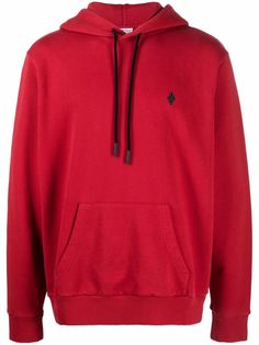 Marcelo Burlon County of Milan embroidered logo cotton hoodie