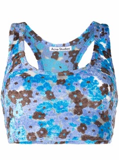 Acne Studios floral print crop top