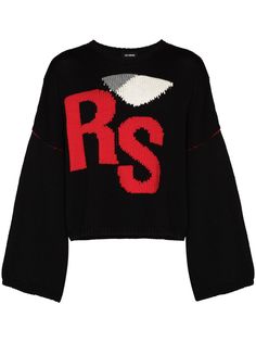 Raf Simons logo intarsia jumper
