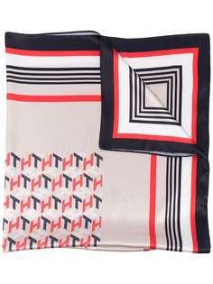 Tommy Hilfiger monogram-pattern scarf