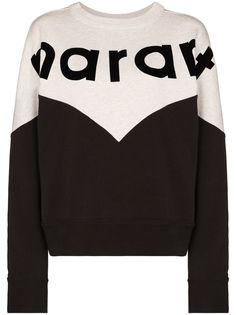 Isabel Marant Étoile two-tone crew neck sweatshirt