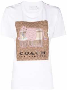 Coach embroidered cotton T-shirt