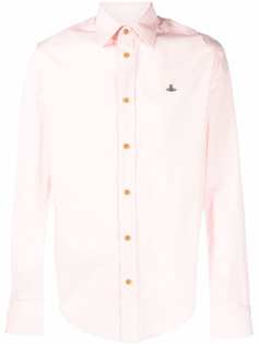 Vivienne Westwood embroidered-logo slim-fit shirt