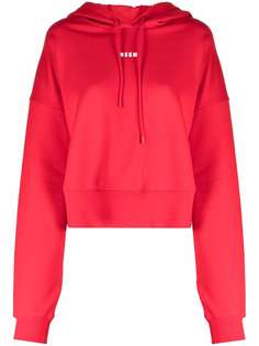 MSGM logo-print oversized hoodie