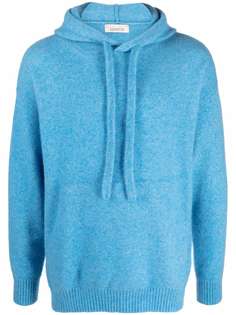 Laneus drawstring cashmere hoodie