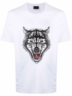 Billionaire Wolf-print short-sleeve T-shirt