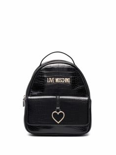Love Moschino рюкзак с тиснением под кожу крокодила и логотипом