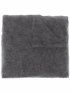 Sara Lanzi perforated mohair-blend scarf