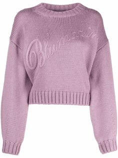 Blumarine logo embroidered jumper