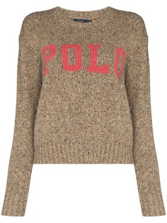 Polo Ralph Lauren logo-print crew neck jumper