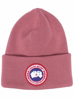 Canada Goose logo-patch detail beanie