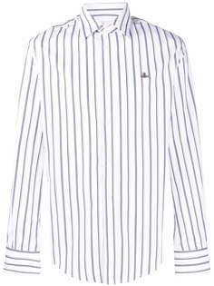 Vivienne Westwood embroidered-logo striped shirt