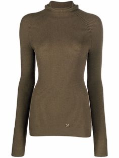 Balmain button-detail roll-neck jumper