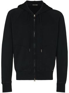 TOM FORD zip-up cotton hoodie