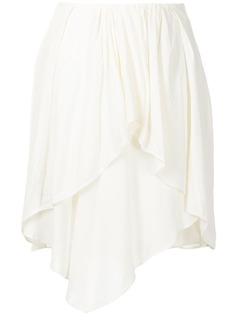 IRO Calvin draped asymmetric skirt