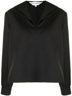 Comme Des Garçons Girl V-neck wool-blend blouse