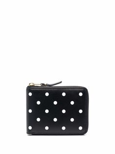 Comme Des Garçons polka-dot zipped wallet