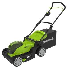 Газонокосилка аккумуляторная Greenworks G24X2LM41 2512607, 2*24V, 41 см, без АКБ и ЗУ