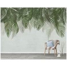 M16104 Фотообои Флизелиновые с виниловым покрытием "Пальмовые листья" 400х270 см Barton Wallpapers