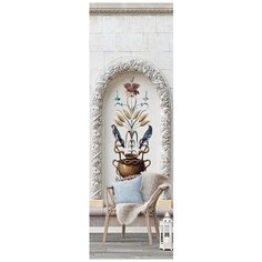 M02101 Фотообои Флизелиновые с виниловым покрытием Поверхности "Птицы и арка" 100 х 270 см Barton Wallpapers