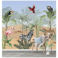 M16703 Фотообои Флизелиновые с виниловым покрытием "Сафари" 300х270 см Barton Wallpapers